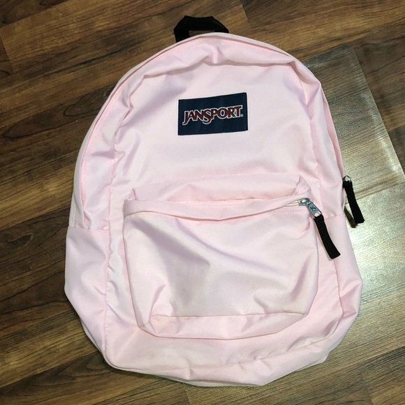 light pink jansport backpack